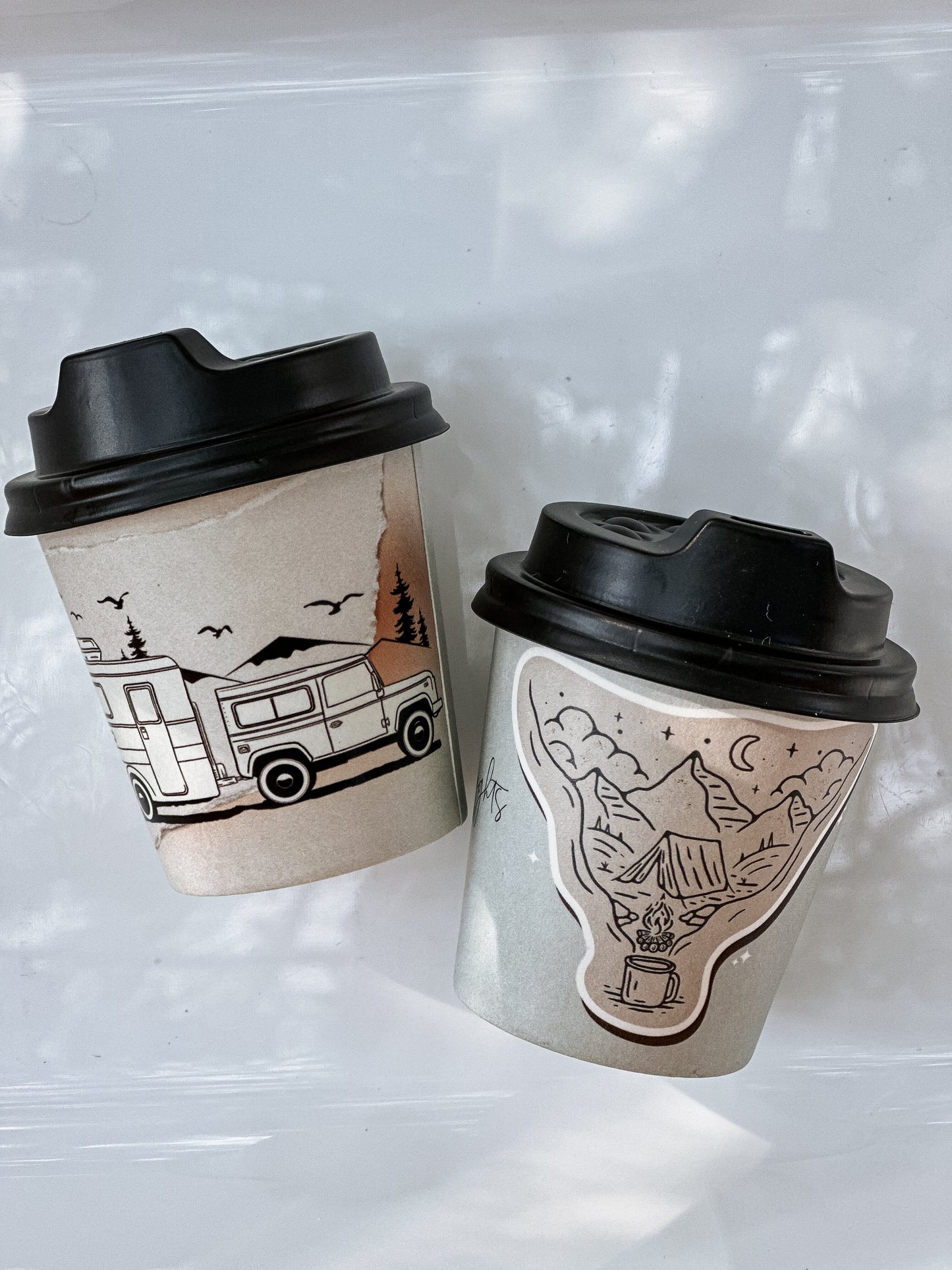 25 Paper Cups-Mix Design-4oz