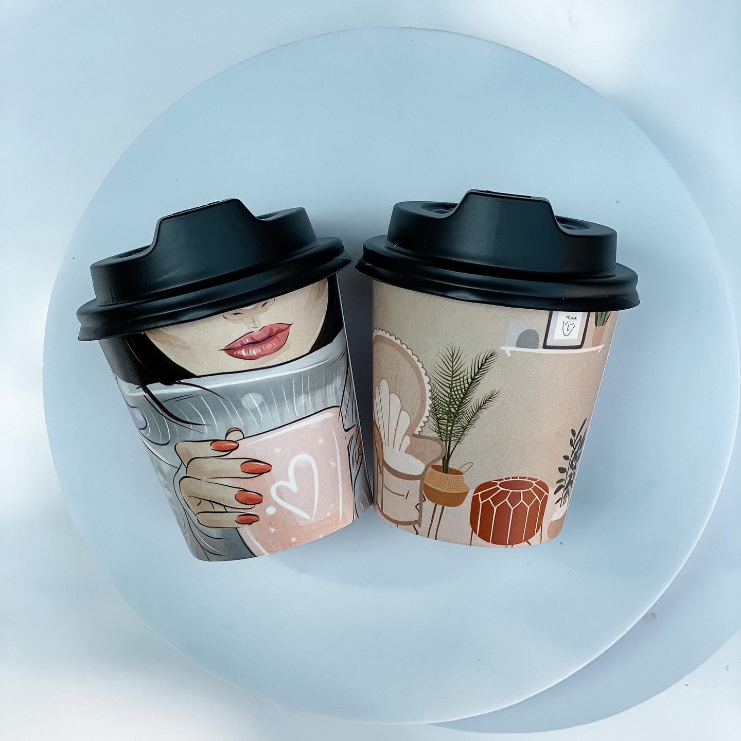 25 Paper Cups-Mix Design-4oz